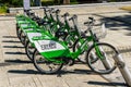 Czestochowa, Poland -02/08/2020 - city bikes for rent in Czestochowa