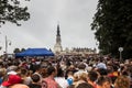 Czestochowa, Poland - July 28, 2016: Pilgrims waiting for the ar