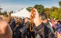 Czestochowa, Poland - October 15, 2016: United Atonement, all-day prayer meeting people from all over Polish, who repented of his Royalty Free Stock Photo