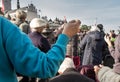 Czestochowa, Poland - October 15, 2016: United Atonement, all-day prayer meeting people from all over Polish, who repented of his Royalty Free Stock Photo