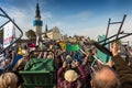 Czestochowa, Poland - October 15, 2016: United Atonement, all-day prayer meeting people from all over Polish, who repented of his Royalty Free Stock Photo