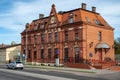 Czluchow, pomorskie / Poland - March, 31, 2019: Main Post Office in a small town. Historic building of the Post Office