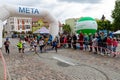 Czluchow, pomorskie / Poland - May, 25, 2019: Tura Run - street competition in a small town. Athletics competition named after