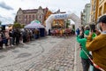 Czluchow, pomorskie / Poland - May, 25, 2019: Tura Run - street competition in a small town. Athletics competition named after