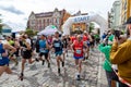 Czluchow, pomorskie / Poland - May, 25, 2019: Tura Run - street competition in a small town. Athletics competition named after