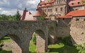 Czocha castle general view. Royalty Free Stock Photo