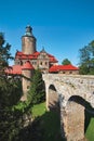 Czocha castle in Lesna, Poland Royalty Free Stock Photo
