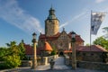 Czocha Castle at sunny summer day, Lower Silesia, Poland Royalty Free Stock Photo