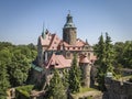 Czocha castle in summer Royalty Free Stock Photo