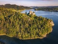 Czorsztyn Castle and Lake Royalty Free Stock Photo