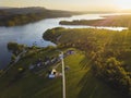 Czorsztyn Castle and Lake Royalty Free Stock Photo