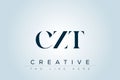 CZT abstract letter logo Royalty Free Stock Photo