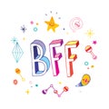 BFF - Best Friends Forever Royalty Free Stock Photo