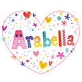 Arabella girls name Royalty Free Stock Photo
