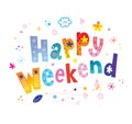 Happy weekend card