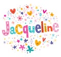 Jacqueline girls name Royalty Free Stock Photo