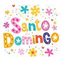 Santo Domingo vector lettering decorative type