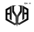 INITIAL LETTER LOGO `AYA`