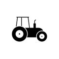 Farmer tractor icon isolated on white background