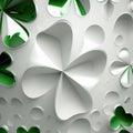 3D abstract background dedicated to St. Patrick\'s Day. Generative AI Royalty Free Stock Photo