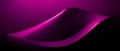 3D Abstract background of purple curve wave in paper roll concept and music creation ideas with sound wave technology