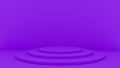 3d abstract background render. Platform for product display. Interior podium place. Blank decoration template for design