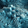 3D abstract background - tileable seamless texture. Ai generated texture