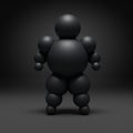 3D abstract Ballman character