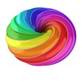 3d abstract colorful shape