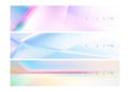 3d abstract Crystal background set of banners Royalty Free Stock Photo