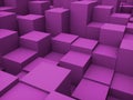 3D abstract cubes background Royalty Free Stock Photo