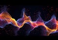 3d Abstract Data Visualization background Royalty Free Stock Photo