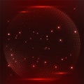 3d abstract dynamic red background on black Royalty Free Stock Photo