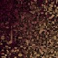 3d abstract fragmentation geometric in beige and deep red