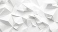 3D Abstract Geometric White Texture Background, Low Poly Faceted Surface Royalty Free Stock Photo
