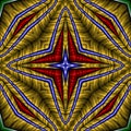 Abstract kaleidoscopic color gradient pattern