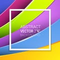 3d abstract lines full color background illustration. Royalty Free Stock Photo