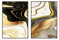 3d abstract minimalism wall canvas for wall frame decor. Resin geode and abstract art. golden, white, black, gray, white and gray