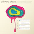 3d abstract pigment infographics