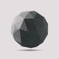 3d abstract polygonal ball