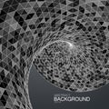 3d abstract polygonal twisted background Royalty Free Stock Photo