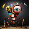 3d Abstract Sculpture: Ant Inspired By Basquiat, Picasso, Miro, And More