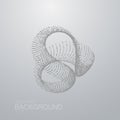 3D abstract shape of particles