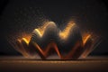 3D abstract sound wave visual background. Dynamic motion soundwaves neon lines. Music energy spectrum pattern.