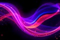 3D Abstract Wave of Light and Color Data Points, Perfect for Technology Backgrounds