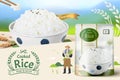 3d ad for freshly cooked white rice