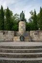D. Afonso Henriques king statue in Guimaraes, Portugal Royalty Free Stock Photo