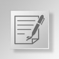 3D agreement icon Business Concept