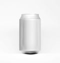 3D aluminium can mock up for 330ml. Ideal for beer, lager, alcohol, soft drinks, soda, fizzy pop, lemonade, cola, energy drink, ju Royalty Free Stock Photo