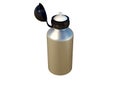 3D aluminum water bottle .